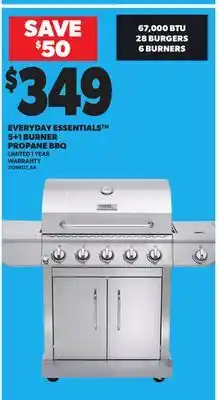 Loblaws EVERYDAY ESSENTIALS 5+1 BURNER PROPANE BBQ offer