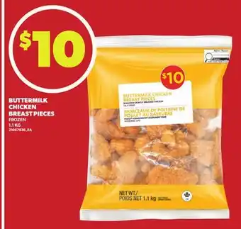 Loblaws BUTTERMILK CHICKEN BREAST PIECES 1.1KG offer