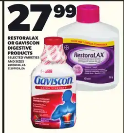 Loblaws RESTORALAX OR GAVISCON DIGESTIVE PRODUCTS offer