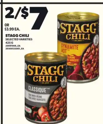 Loblaws STAGG CHILI, 42G offer