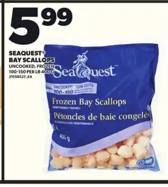 Loblaws SEAQUEST BAY SCALLOPS 100-150 PER LB 400G offer