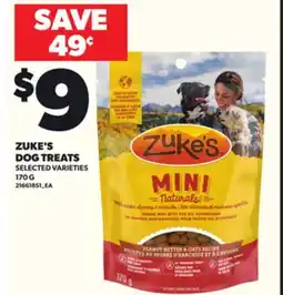 Loblaws ZUKE'S DOG TREATS, 170 G offer
