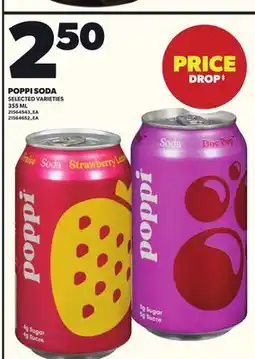 Loblaws POPPI SODA, 355ML offer