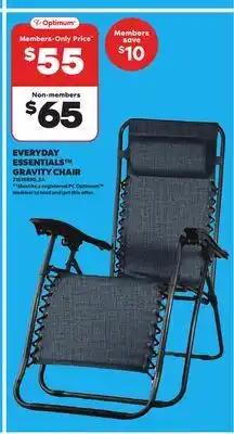 Loblaws ESSENTIALS GRAVITY CHAIR offer