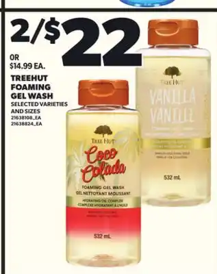 Loblaws TREEHUT FOAMING GEL WASH offer