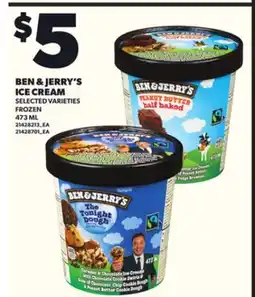 Loblaws BEN & JERRY'S ICE CREAM, 473ML offer