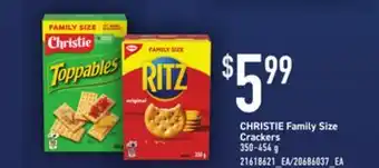 Loblaws CHRISTIE FAMILY SIZE CRACKERS, 350–454 g offer