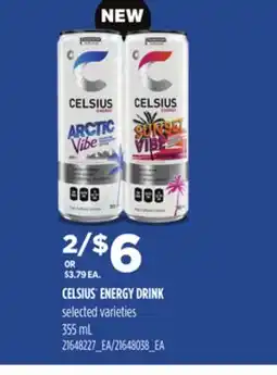 Loblaws CELSIUS ENERGY DRINK, 355 mL offer