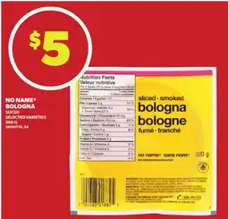 Loblaws NO NAME BOLOGNA, 500G offer