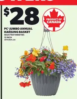 Loblaws PC JUMBO ANNUAL JUMBO ANNUAL, 12 INCH offer