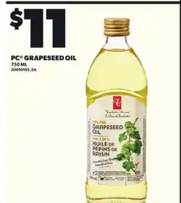 Loblaws PC GRAPESEED OIL, 750ML offer