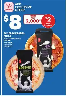 Loblaws PC BLACK LABEL PIZZA, 370-420G offer