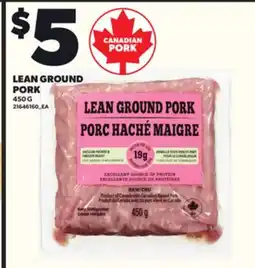 Loblaws LEAN GROUND PORK, 50 G offer