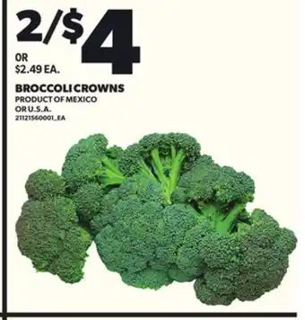 Loblaws BROCCOLI CROWNS offer