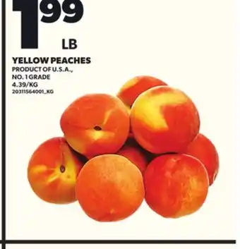 Loblaws YELLOW PEACHES offer