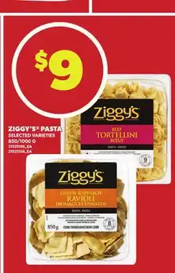 Loblaws ZIGGY'S PASTA, 850/1000G offer