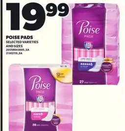 Loblaws POISE PADS offer