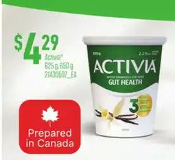 Loblaws ACTIVIA , 650g offer