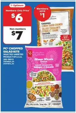 Loblaws PC CHOPPED SALAD KITS, 282-369G offer