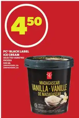 Loblaws PC BLACK LABEL ICE CREAM, 500ML offer