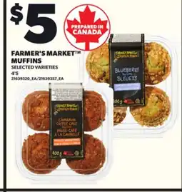 Loblaws FARMER'S MARKET MUFFINS, 4'S offer