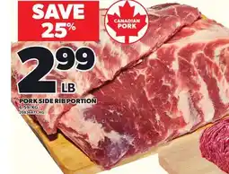 Loblaws PORK SIDE RIB PORTION offer