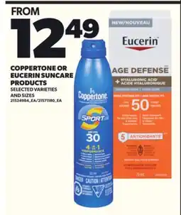 Loblaws COPPERTONE OR EUCERIN SUNCARE PRODUCTS offer