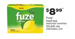 Loblaws FUZE ICED TEA, 12x341 mL offer