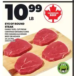 Loblaws EYE OF ROUND STEAK offer