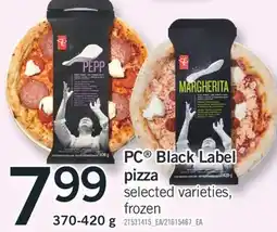 Fortinos PC BLACK LABEL PIZZA, 370-420 G offer