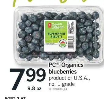Fortinos ORGANICS BLUEBERRIES, 9.8 OZ offer