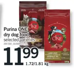 Fortinos PURINA ONE DRY DOG FOOD, 1.72/1.81 KG offer