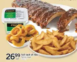 Fortinos FULL RACK OF RIBS offer