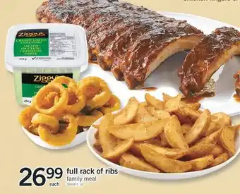 Fortinos FULL RACK OF RIBS offer
