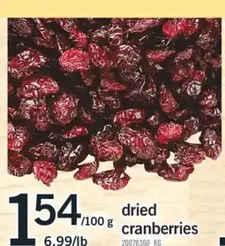 Fortinos DRIED CRANBERRIES offer