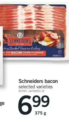Fortinos SCHNEIDERS BACON, 375 G offer