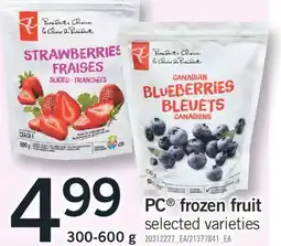 Fortinos PC FROZEN FRUIT, 300-600 G offer