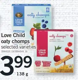 Fortinos LOVE CHILD OATY CHOMPS, 138 g offer