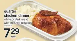 Fortinos QUARTER CHICKEN DINNER offer