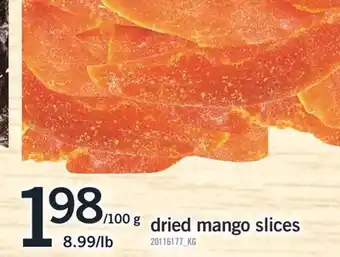 Fortinos DRIED MANGO SLICES offer