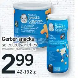 Fortinos GERBER SNACKS, 42-192 g offer