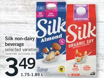 Fortinos SILK NON-DAIRY BEVERAGE, 1.75-1.89 L offer