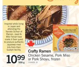 Fortinos CRAFTY RAMEN, 500 G offer