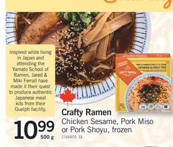 Fortinos CRAFTY RAMEN, 500 G offer