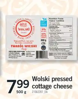 Fortinos WOLSKI PRESSED COTTAGE CHEESE, 500 g offer