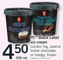 Fortinos PC BLACK LABEL ICE CREAM, 500 ML offer