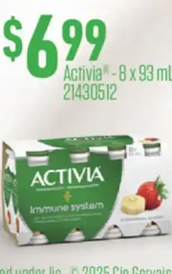 Fortinos ACTIVIA , 8 X 93 ML offer