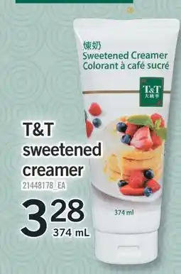 Fortinos T & T SWEETENED CREAMER, 374 ML offer