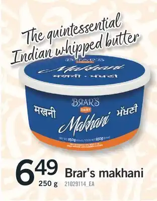 Fortinos BRAR'S MAKHANI, 250 G offer