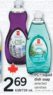 Fortinos PC LIQUID DISH SOAP, 638/739 ML offer